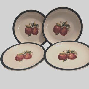 4 Salad Plates by Casuals APPLE BLOSSOM  7-5/8"